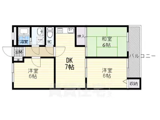 コミュニティーみかど【2階】の間取り