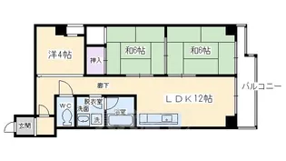 ルネ河原町【10階】の間取り