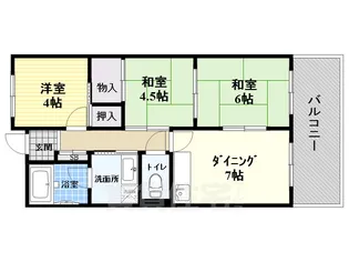 メゾンサンフォーレ【3階】の間取り