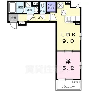 アルカンシエル イースト【1階】の間取り