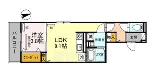 North Crillon【2階】の間取り