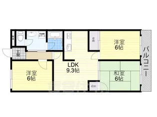 エコロCITY七松2【2階】の間取り