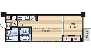 プラネシア烏丸御池【1階】の間取り