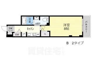 Pエンシンビル【6階】の間取り