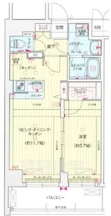 プレサンス京都北野白梅町【2階】の間取り