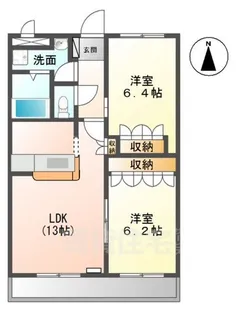 トウケンコーポ桜井南【2階】の間取り