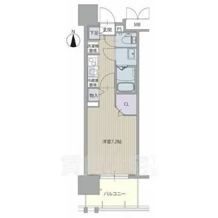 パルティール黒川アネックス【8階】の間取り