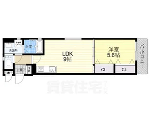 クリエオーレ汐町【1階】の間取り