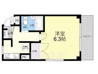 1Kの間取り画像