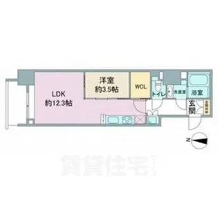 スリーアイランドタワー久屋大通【8階】の間取り