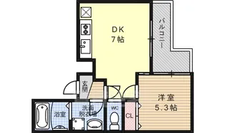 フロリアン中御門【3階】の間取り