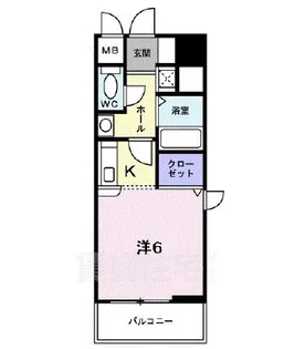 1Rの間取り画像