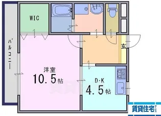 アプリーレ畝傍【206号室】の間取り