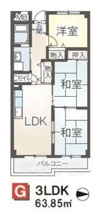 メゾン ソレイユ【5階】の間取り