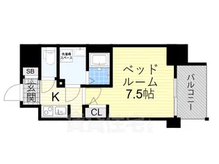 コンフォリア・リヴ新大阪WEST【13階】の間取り