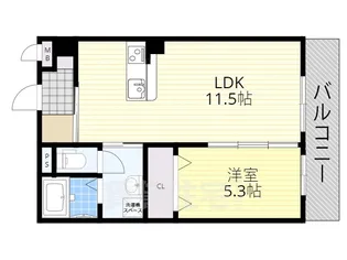 HCプレジオ草津新浜【2階】の間取り