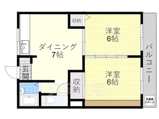 2DKの間取り画像