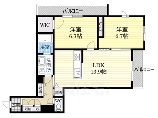 ベルフィオーレ【2階】の間取り