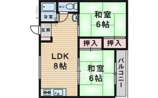前沢マンション【4階】の間取り