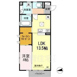 サンラモン覚王山【1階】の間取り