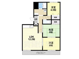 サニーハウス2号館【201号室】の間取り