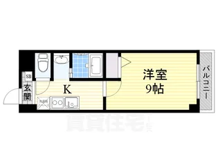 サンパティーク東片端【9階】の間取り