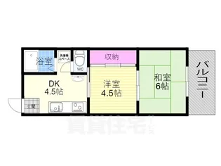 スイートム塚原【2階】の間取り