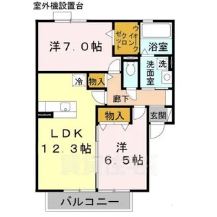 メゾンプレミールB棟【2階】の間取り
