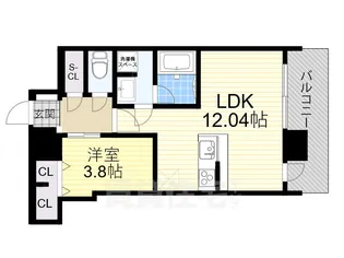 スプランディッド十三本町【15階】の間取り