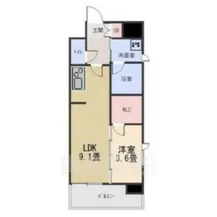 エルスタンザ葵【4階】の間取り