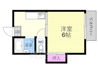 ハイツエイワA棟【2階】の間取り
