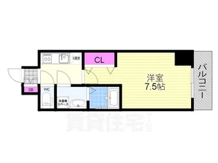 大阪府大阪市西淀川区野里1丁目【マンション】の間取り