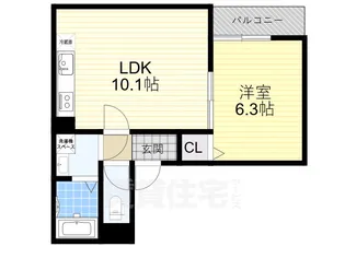 コンフォール道明寺駅西【2階】の間取り