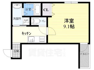 フジパレス大物駅北1番館【3階】の間取り