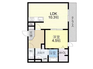 大阪府大阪市平野区瓜破5丁目【アパート】の間取り