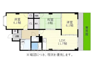 フォレストサイドK-III【1階】の間取り