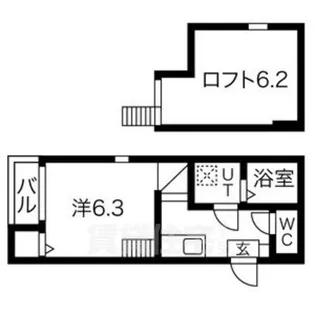プランドール六番町【1階】の間取り