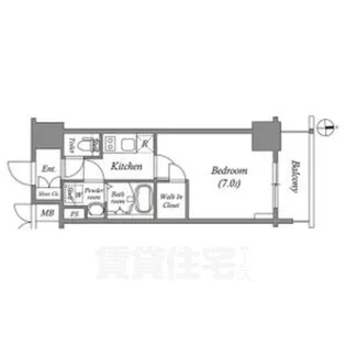 エスリード大須プレシア【13階】の間取り