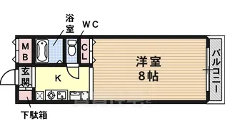 1Kの間取り画像