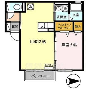 コージーコート八木D棟【102号室】の間取り
