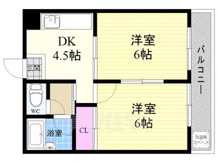 エスポワール雅【4階】の間取り