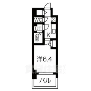 メイクス名駅南Ⅱ【4階】の間取り