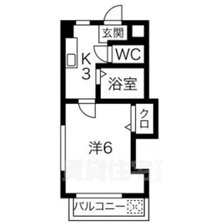 メゾンやよい【1階】の間取り