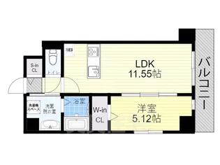 GRANDUKE吹上【5階】の間取り