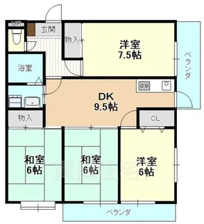 ハイツユーリー【3階】の間取り