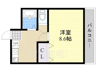 パークハイツ原【2階】の間取り