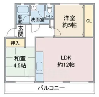 ハビタブル森本A棟【3階】の間取り