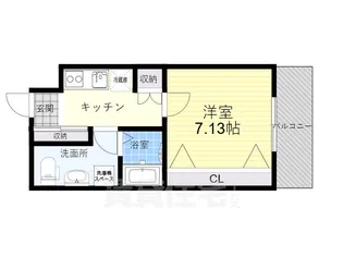 大阪府大阪市東住吉区住道矢田1丁目【アパート】の間取り