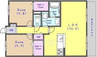 クリスタ京都【8階】の間取り