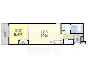 フジパレス神田町【2階】の間取り